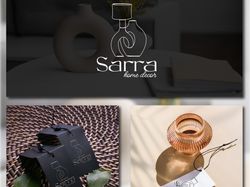 Logo for home decor store "Sarra"