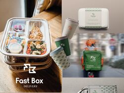 Фірмовий стиль для компанії доставки здорової їжі Fast Box