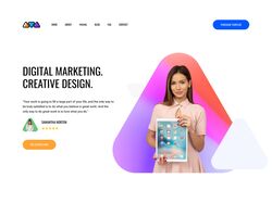 Сайт про маркетинг и дизайн