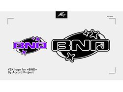 Логотип для "BND" в y2k стиле