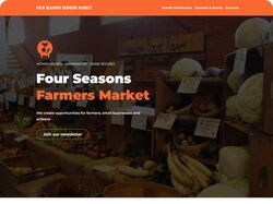 Дизайн сайту та сборка на Weblium для фермерського ринку. США