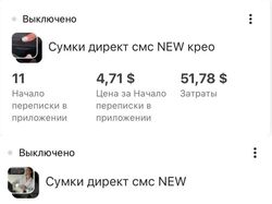 Результат рекламного кабинета
