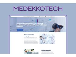 Medekkotech - сайт-визитка компании по производству медицинской