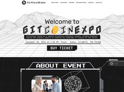 GitCoinExpo - Лендинг для криптовалютной конференции в Дубае