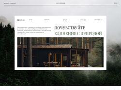 Кейс дизайна сайта для базы отдыха в лесу "BELLTURE"