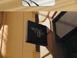 MONOCHROM/ Шрифтовой логотип магазина одежды 