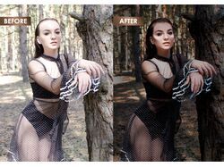 Girl in the forest