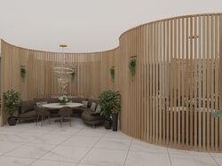  Дизайн интерьера и 3d визуализация ресторана. Площадь 225 кв.м.
