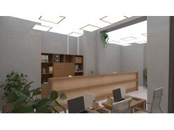 Дизайн и 3D визуализация офисного помещения. Общая площадь 42 кв.м.