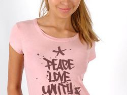 Футболка peace love unity & havin fun