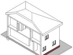 Частный дом 3D вид 