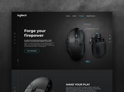 Landing Page for Logitech