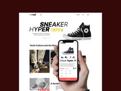 Веб дизайн сайта магазина обуви