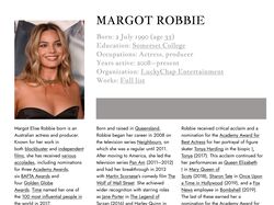 Margo Robbie article