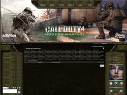Дизайн для сайта Call of Duty 4