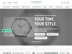 Минималистичный Дизайн сайта для интернет магазина часов