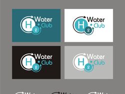 Примеры, процесс создания логотипа для компании по пр. водородной воды