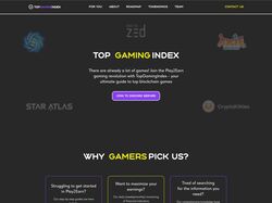 Лендинг для проекта Top Gaming Index
