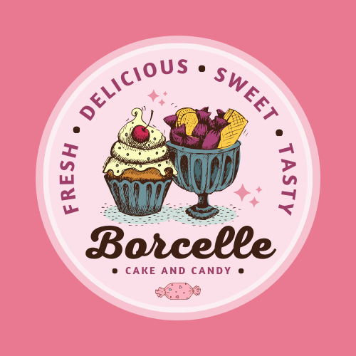 Pink Delicious and Sweet Cake Business Logo.png