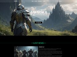 Дизайн сайта для компьютерной игры