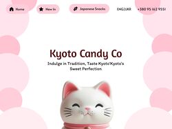 Лендинг для интернет магазина японских снеков/сладостей