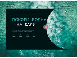 Landing Page / Surfing tour