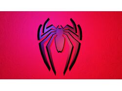 Отрисовка логотипа человека паука в 3d