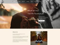 сайт портфолио для фотографа