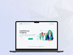 Web design Landing page для здравоохранительного приложения