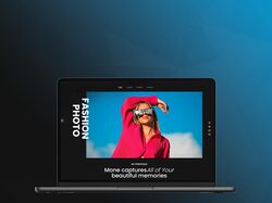 Web design для сайта-портфолио fashion фотографа