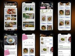 Дизайн для приложения по доставке еды TASTE.
