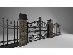 Metal Gate-Fence(Game model)