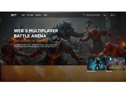 Сайт DOTGAME - WEB 3 MULTIPLAYER BATTLE ARENA