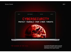 Landing page about information security