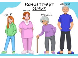 Концепт-арты в стиле детской иллюстрации