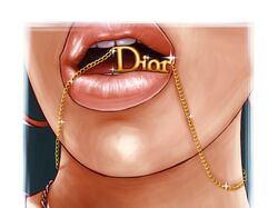 Губы с подвеской Dior