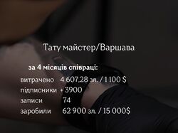 Реклама тату мастера