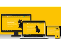 Адаптивная верстка: LandingPage Veterinary.