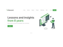  Nexcent. Landing Page. 