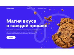 Вёрстка лэндинга  Cookies