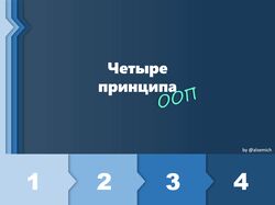 Концепт презентации с элементами анимации