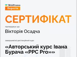 Навчання на курсі - PPC PRO - WebPromoExperts