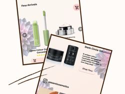 Design for a cosmetics website