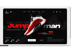 Сайт магазина спортивной обуви "JORDAN"
