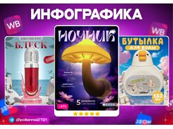 Инфографика для маркетплейсов вб озон wildberries ozon