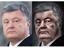 Портрет в стиле журнала "Эсквайр" (Порошенко)