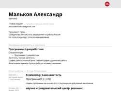 Программист-разработчик
