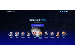 адаптивная верстка сайта  Rocketton  с Анимацией  