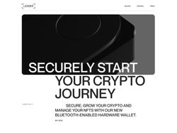 Дизайн сайта для продажи крипто кошельков