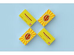 поп-арт визитка